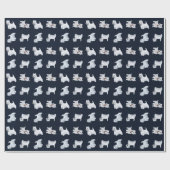 西を黒に積み重ね ラッピングペーパー (フラット)