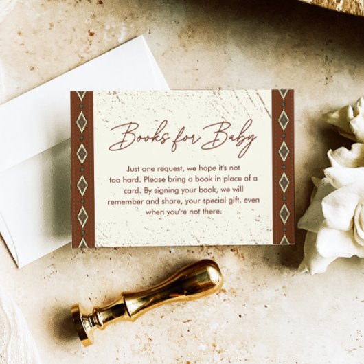 西アステカ洋素朴ベビー書 エンクロージャーカード