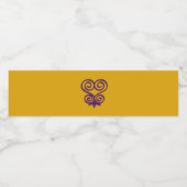 西アフリカのアディンクラのシンボル（サンコファ） ペットボトルラベル (シングルラベル)