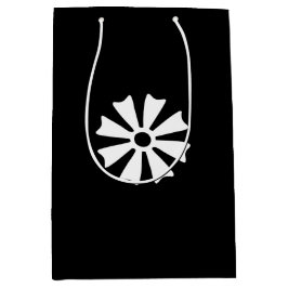 西アフリカのアディンクラのシンボル（知恵） ミディアムペーパーバッグ