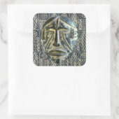 西アフリカのステッカー スクエアシール (バッグ)