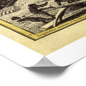 西アフリカの地図1743 ポスター (角)