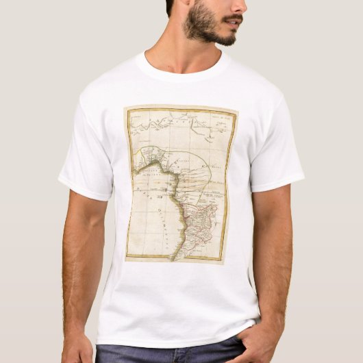 西アフリカの地図 Tシャツ (正面)