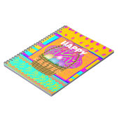 西アフリカインスパイアのイースターバスケット&エッグアート ノートブック (左側)