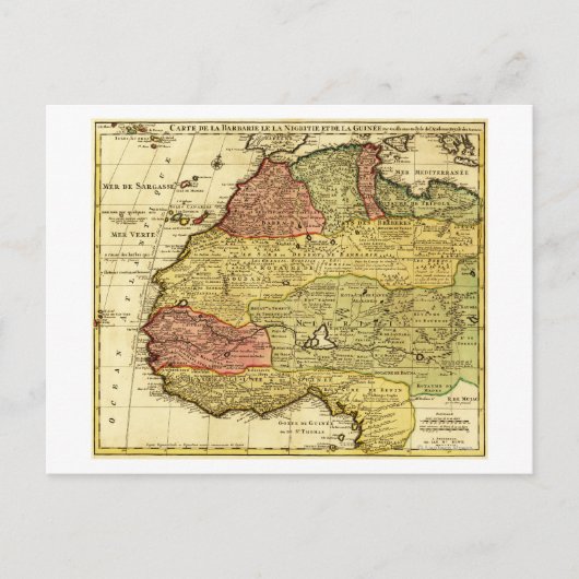 西アフリカパノラママップ西アフリカ2 ポストカード (正面)