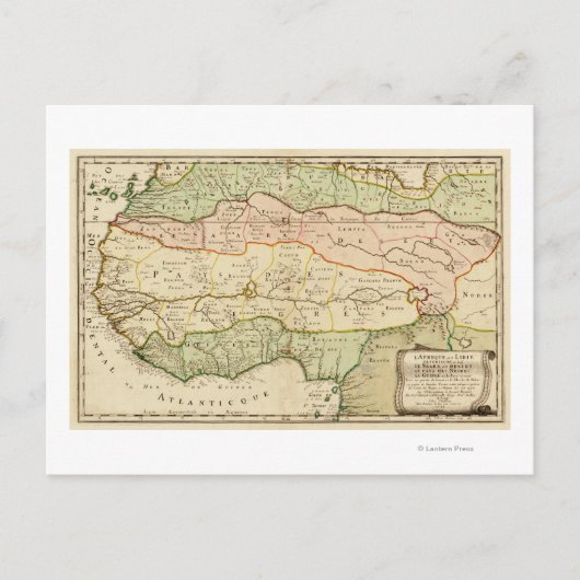 西アフリカパノラママップ西アフリカ ポストカード (正面)