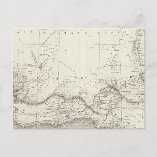 西アフリカマップ ポストカード (正面)