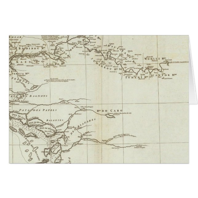 西アフリカ地図 (正面横)