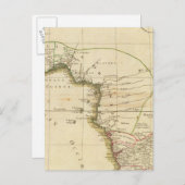 西アフリカ地図 ポストカード (正面/裏面)