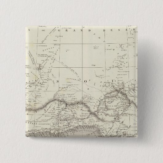 西アフリカ地図 缶バッジ (正面)