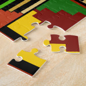 西アフリカ王室のケンテクロスパズルデザイン ジグソーパズル (側面)