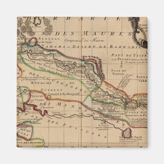 西アフリカ3 マグネット (正面)