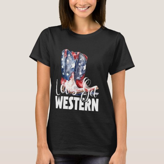 西アメリカのカウボーイを買おう Tシャツ (正面)