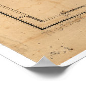 西アメリカを横切るルイスとクラークの地図1814 ポスター (角)