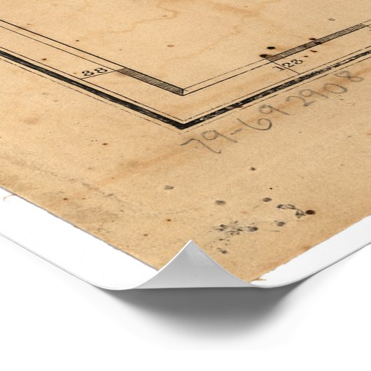 西アメリカを横切るルイスとクラークの地図1814 ポスター (角)