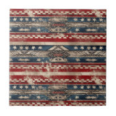 西アメリカ国旗 タイル (正面)