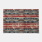 西アメリカ国旗 ドアマット (正面)