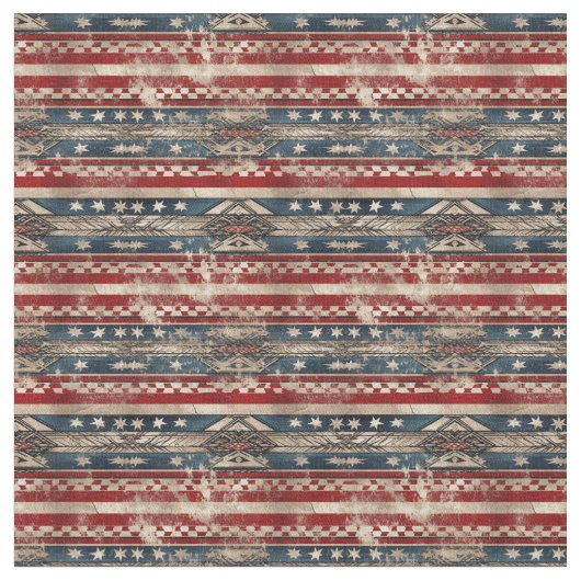 西アメリカ国旗 ファブリック (クローズアップ)