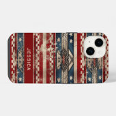 西アメリカ国旗 iPhoneケース (裏面横)