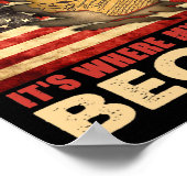 西アリスウィスコンシン米国国旗7月4日 ポスター (角)