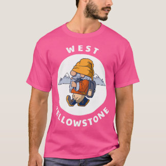 西イエローストーンモンタナマウンテンズハイキング格言山 Tシャツ
