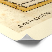 西インディの地図(1785) ポスター (角)