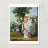 西インディアンクレオールの女性と彼女の黒い使用人, c ポストカード (正面)