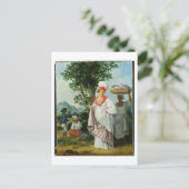 西インディアンクレオールの女性と彼女の黒い使用人, c ポストカード (スタンド正面)