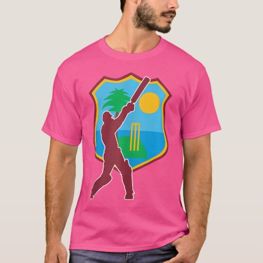 西インディクリケット西インディ国旗 Tシャツ (正面)