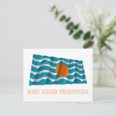 西インディ連盟国旗と名前 ポストカード (スタンド正面)