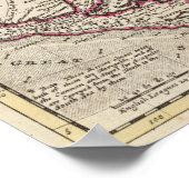 西インディ、メキシコ、またはニュースペインの地図 ポスター (角)