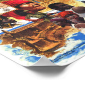 「西インディ: 1987年MOA熱帯パラダイスマップ… ポスター (角)