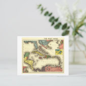 西インドパノラマ地図 西インド ポストカード (スタンド正面)