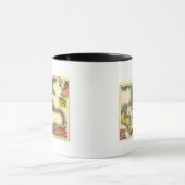 西インド諸島パノラママップウエストインディ マグカップ (中央)