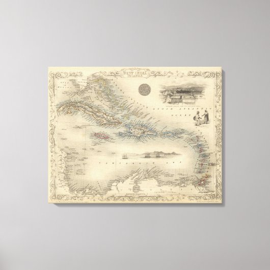 西インド諸島3 キャンバスプリント (正面)