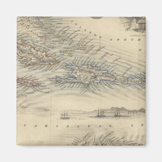 西インド諸島3 マグネット (正面)