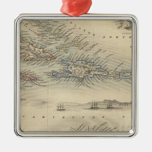 西インド諸島3 メタルオーナメント (正面)