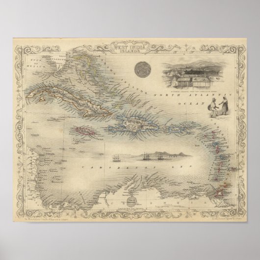 西インド諸島 ポスター (正面)