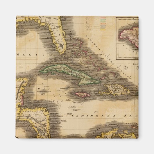 西インド諸島 マグネット (正面)