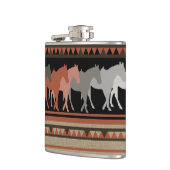 西ウマのシルエット フラスク (左)