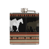 西ウマのシルエット フラスク (裏面)
