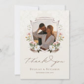 西エレガントカウボーイフローラクレスト写真スクリプト サンキューカード (正面)