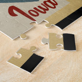 西オコボジレイクフィッシュヴィンテージ旅行 ジグソーパズル (側面)