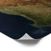 西オーストラリアの衛星観測 ポスター (角)