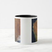 西オーストラリアの衛星観測 マグカップ (中央)