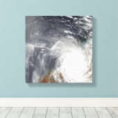 西オーストラリア上空の熱帯低気圧ローレンス キャンバスプリント (インサイチュ (ウッドフロア))