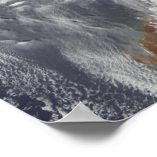 西オーストラリア上空の熱帯低気圧ローレンス ポスター (角)