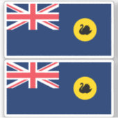 西オーストラリア国旗 シール (正面)