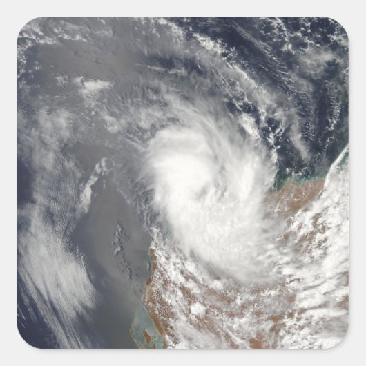 西オーストラリア沖のサイクロン・ドミニク スクエアシール (正面)