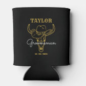 西オールドフロンティアカウボーイグパーソナライズされたロームスマン 缶クーラー (裏面)